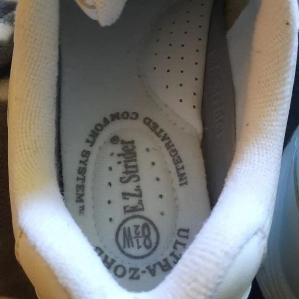 E.Z. Strider Mens White Ultra-Zorb Plus Non Marking Outsole Sneaker Size 8.5 - Picture 10 of 14